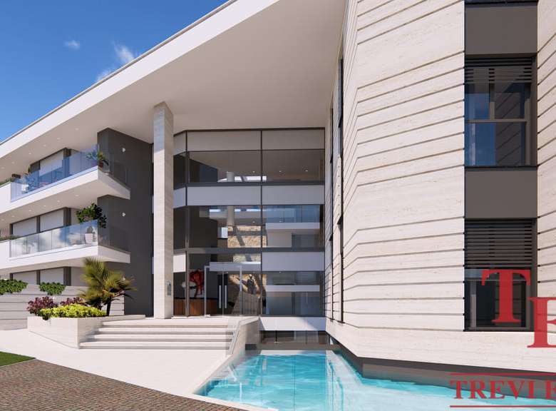 Современный элитный жилой комплекс с бассейном и просторными террасами, расположенный в престижном районе. Высокий стандарт комфорта и изящного дизайна для взыскательных клиентов.