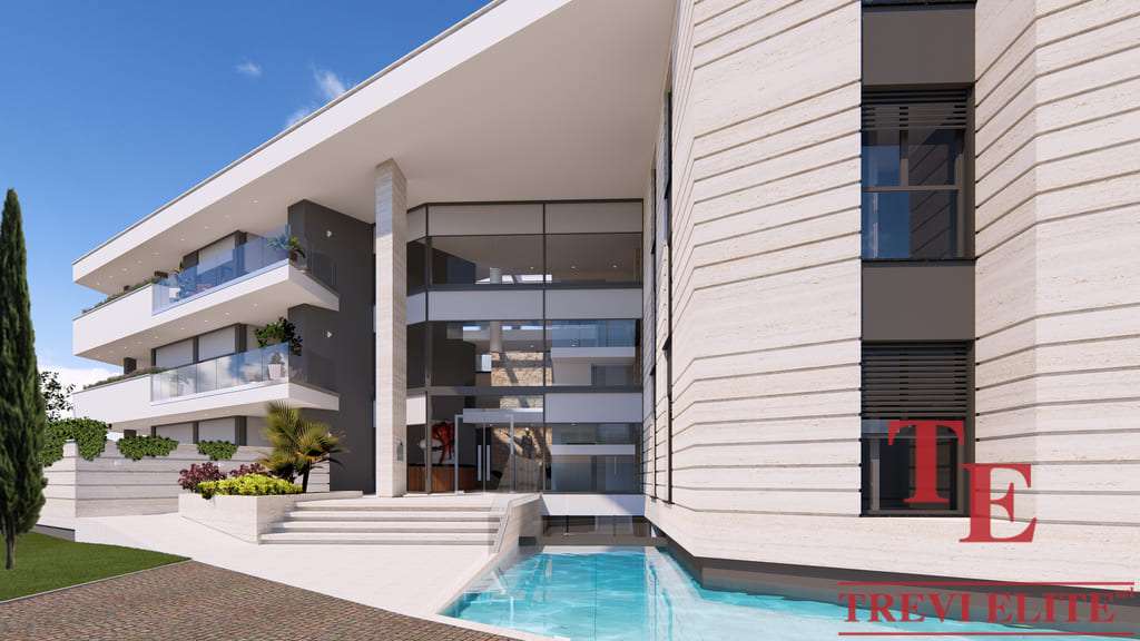 Современный элитный жилой комплекс с бассейном и просторными террасами, расположенный в престижном районе. Высокий стандарт комфорта и изящного дизайна для взыскательных клиентов.