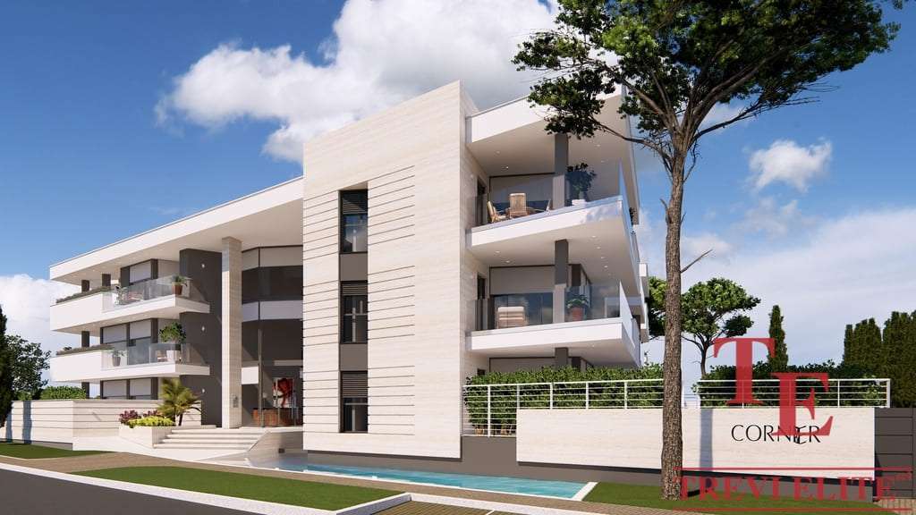 Современный элитный жилой комплекс с просторными квартирами и панорамными террасами, окружённый зеленью и живописными пейзажами, идеально подходит для роскошной жизни.