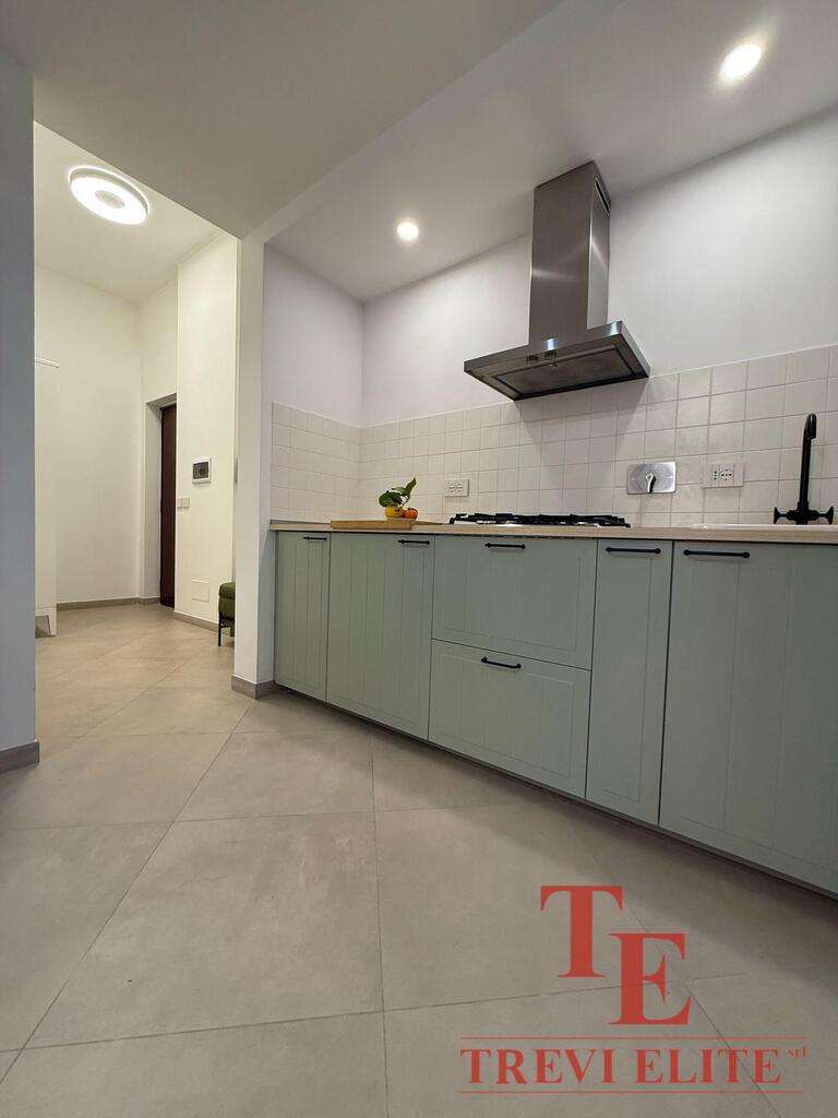 Уютная современная кухня в элитной недвижимости с минималистичным дизайном и встроенной техникой, идеально подходящая для комфортной жизни в роскошных апартаментах.