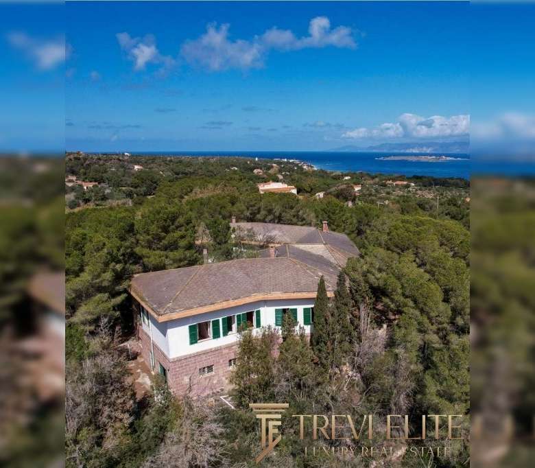 Уединенный дом на холме с видом на море и зелень, идеальный для элитной недвижимости и уютного отдыха в Италии. Высокий статус и премиум уровень от агентства Треви Элит.