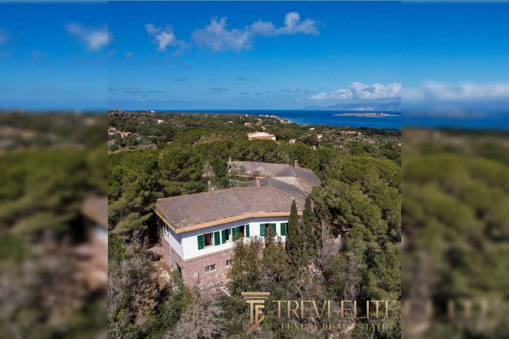 Уединенный дом на холме с видом на море и зелень, идеальный для элитной недвижимости и уютного отдыха в Италии. Высокий статус и премиум уровень от агентства Треви Элит.