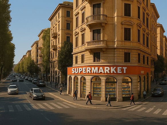 pupermarket v prodazhe v rime, italia