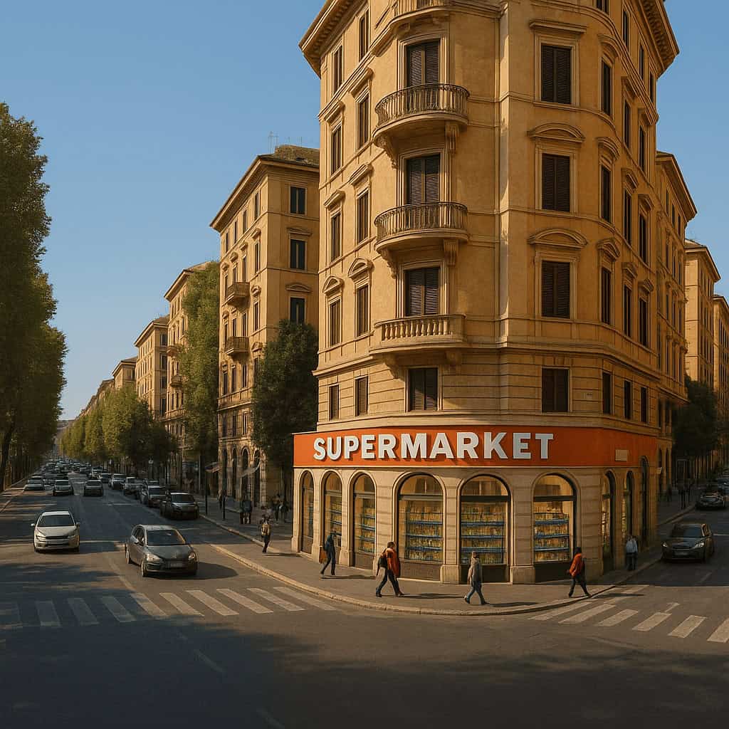 pupermarket v prodazhe v rime, italia