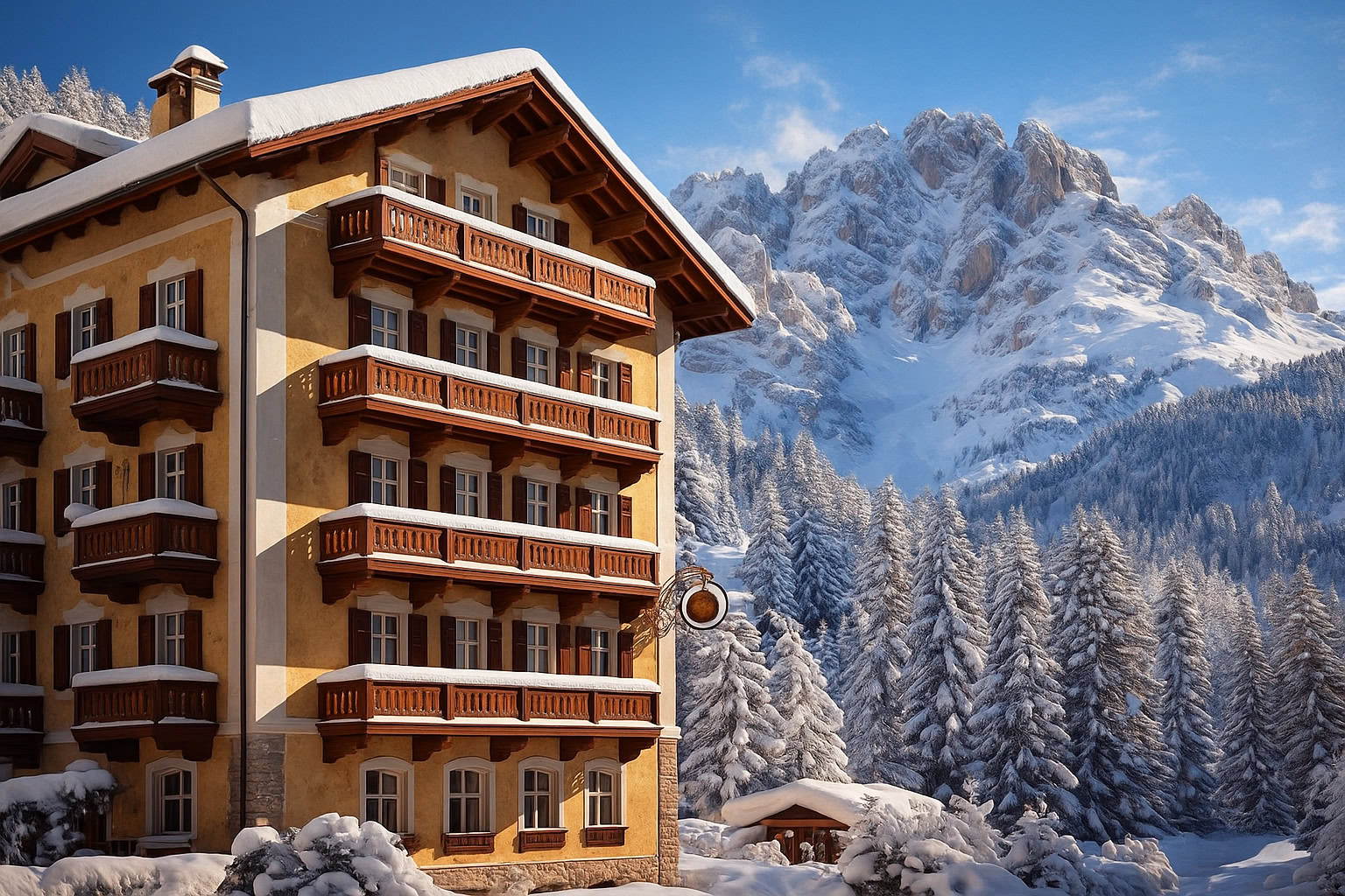 otel 4 cortina d'ampezzo dolomiti v prodazhe