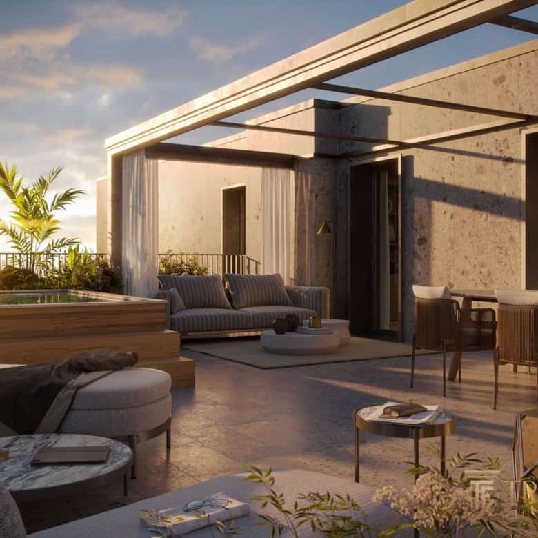 apartment porta venezia rooftop terrace 1