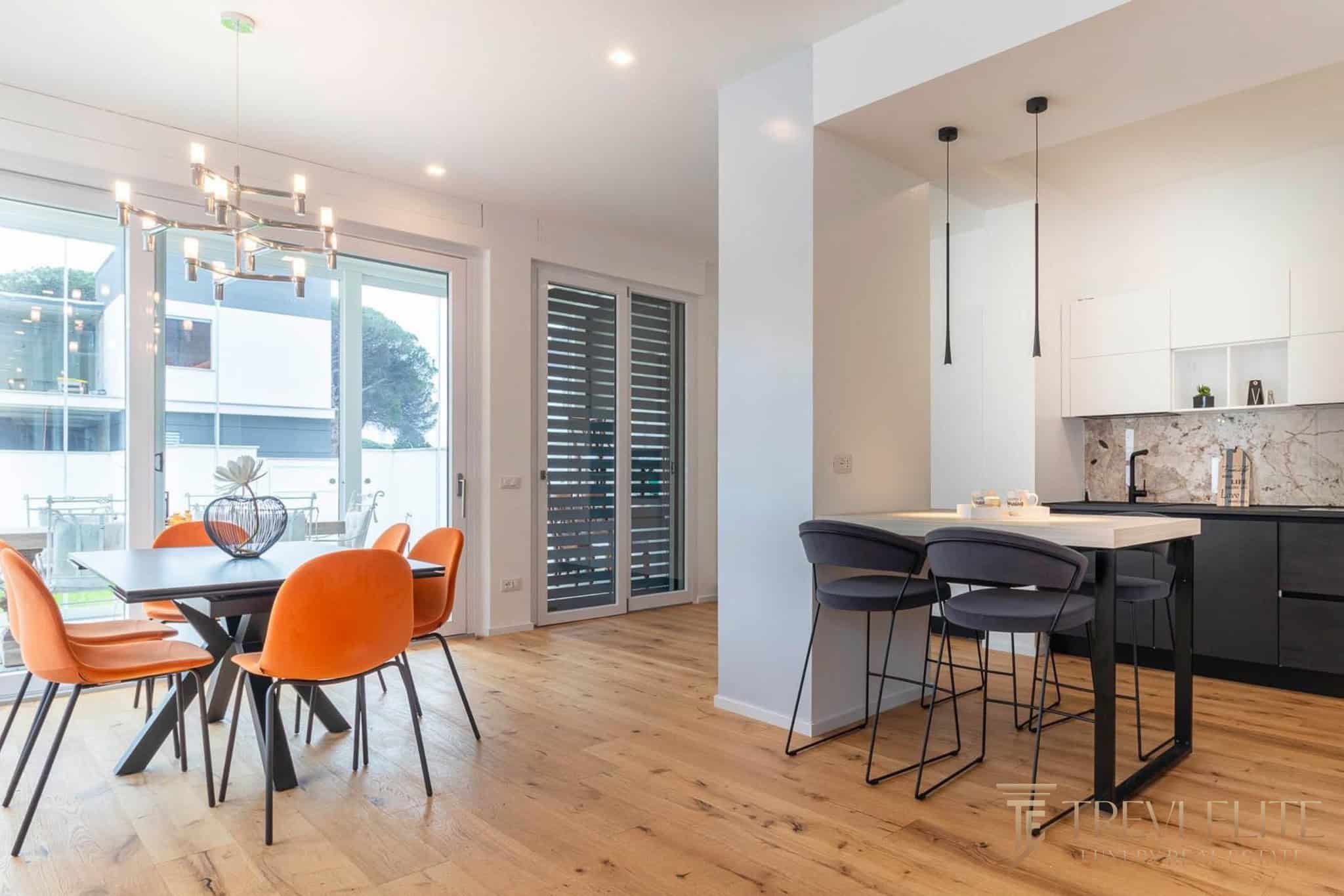 villa axa kitchen living 1