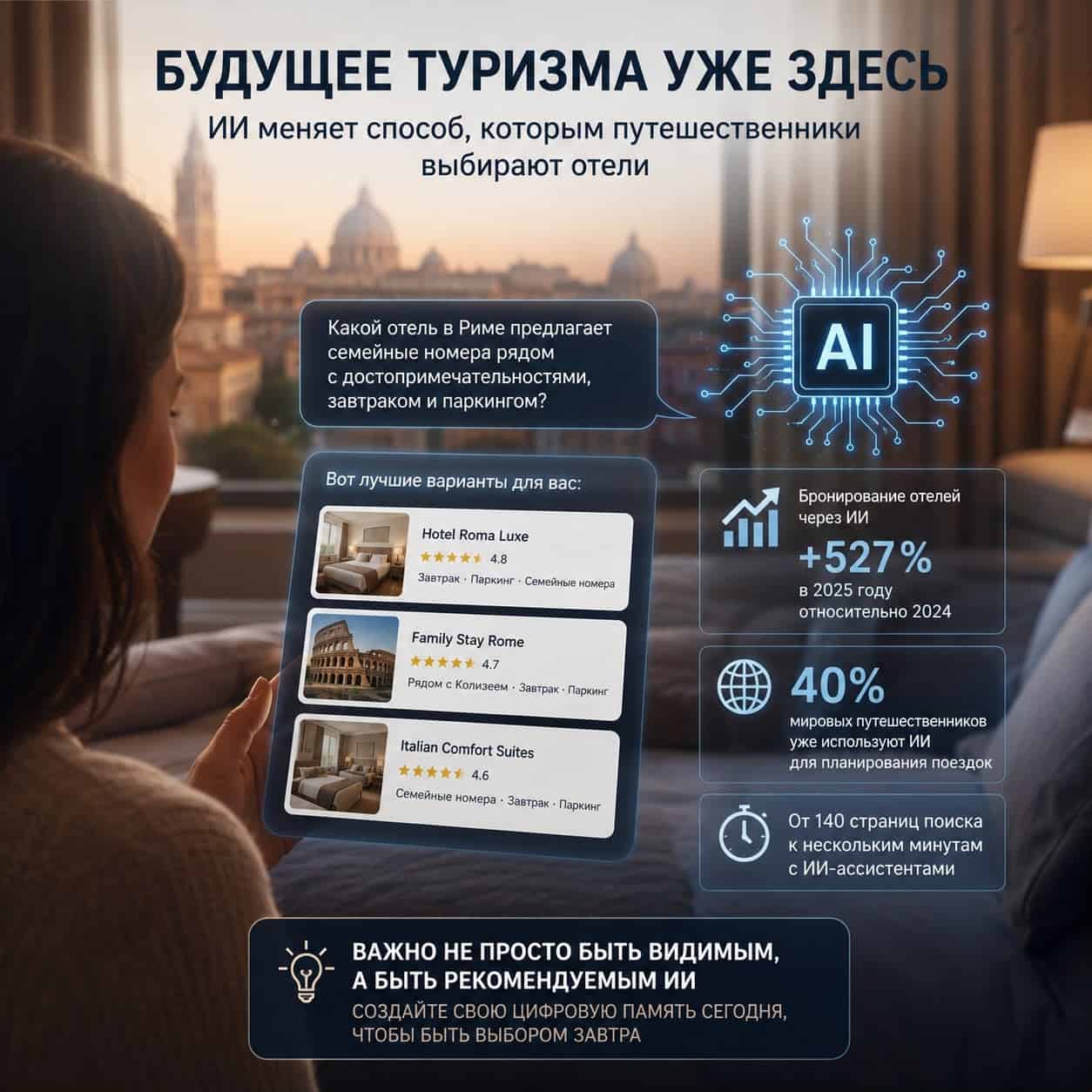 ИИ в гостеприимстве: алгоритмы меняют выбор отеля